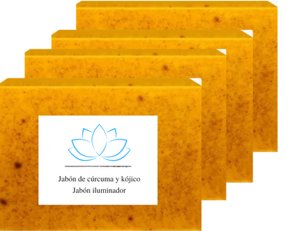 Jabón Cúrcuma y ácido Kójico. Aclara, repara e ilumina tu piel.